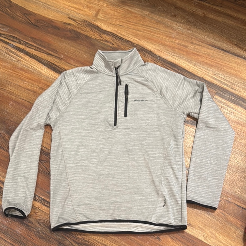 Gray Quarter-Zip Pullover Eddie Bauer